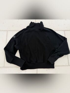 ALO Waffle Weekend Escape Mock Neck Long Sleeve